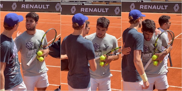 Sinner e Alcaraz, l'abbraccio al Roland Garros fa impazzire i tifosi: non è un'amicizia, ma...