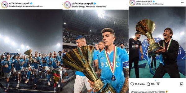 Napoli campione, il nuovo post con Conte infiamma i tifosi: "Avimm' faticato"
