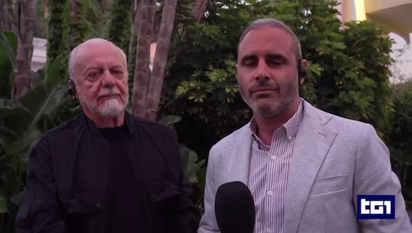 De Laurentiis: "Con Conte c'è un rapporto straordinario"