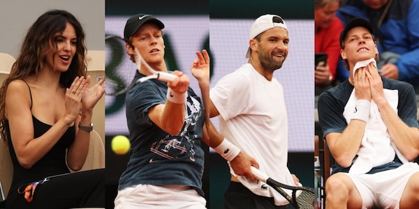 Sinner si allena insieme a Dimitrov: sugli spalti del Roland Garros una tifosa speciale