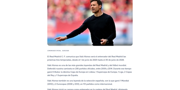 Ufficiale, Real Madrid: Xabi Alonso è il nuovo allenatore