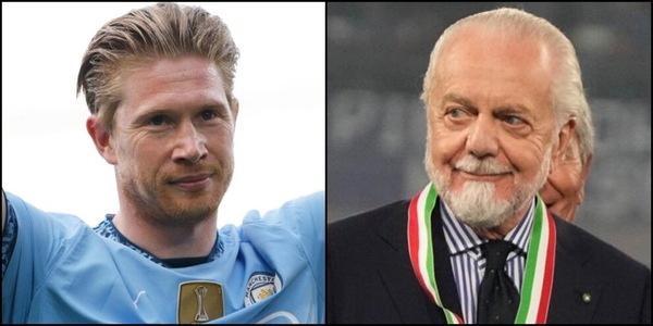 De Laurentiis, la rivelazione su De Bruyne al Napoli fa impazzire i tifosi. Poi parla dell'allenatore