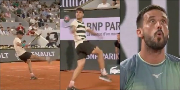 Alcaraz calcia la pallina: il folle gesto lascia di stucco Dzumhur