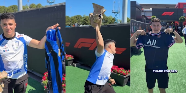 Il pilota di F1 butta la maglia dell'Inter: "È spazzatura". Il gesto sprezzante prima della finale di Champions