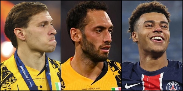 Pagelle Psg-Inter: Calhanoglu soffocato, Barella a spasso. Doué fa di tutto