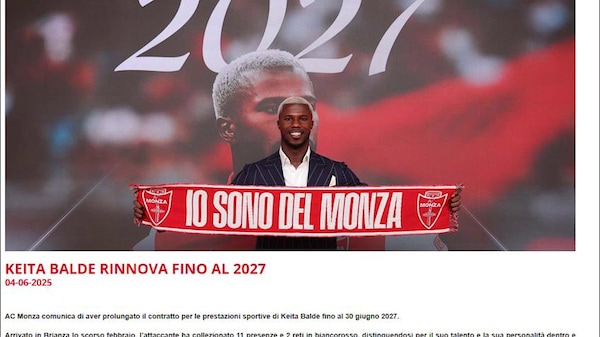 Keita e Monza avanti fino al 2027