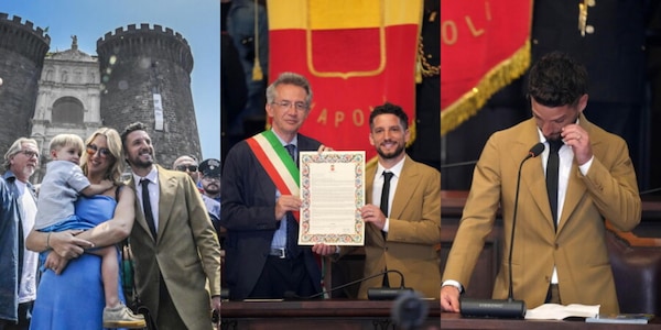 Mertens cittadino onorario di Napoli: le immagini della cerimonia