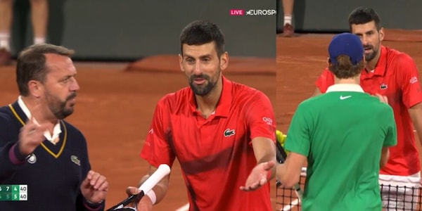 Djokovic non ci crede e protesta, interviene Sinner: "Stai sbagliando..."