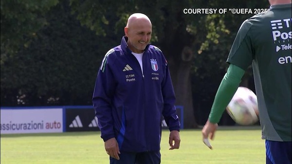 Italia, l'ultimo allenamento di Spalletti