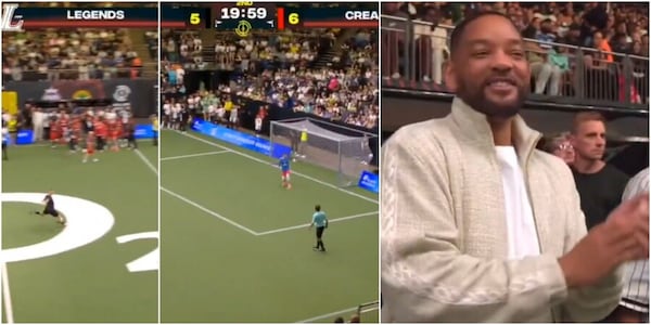 Riise, che gol pazzesco da centrocampo. E Will Smith reagisce così...