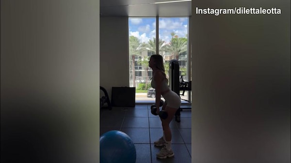 Diletta Leotta negli States per il Mondiale per Club, ma il lavoro in palestra prosegue...