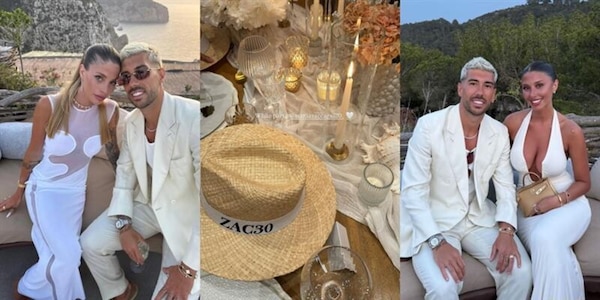 Zaccagni festeggia 30 anni: al white party esclusivo a Ibiza con Chiara Nasti c'è anche un laziale