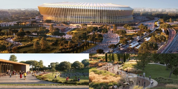 Nuovo stadio della Roma a Pietralata: sarà immerso in oltre 9 ettari di verde