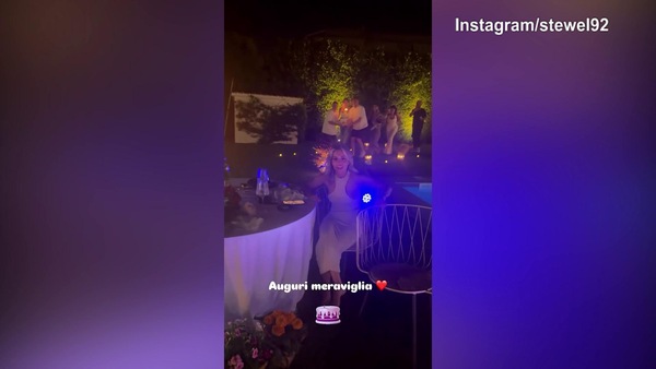 Roma, El Shaarawy festeggia il compleanno di Ludovica Pagani