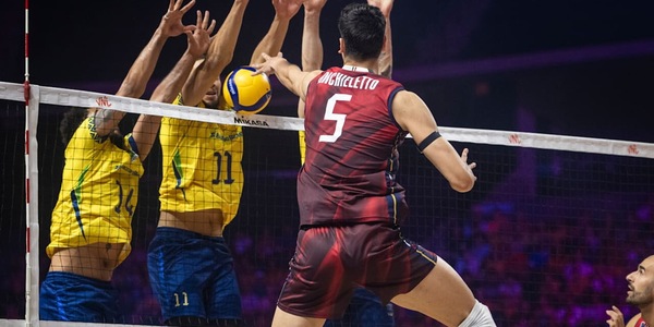 VNL: l'Italia deve arrendersi al quinto al Brasile