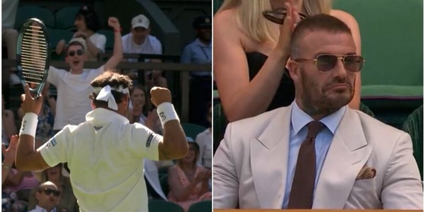 Punto clamoroso di Fognini contro Alcaraz: la reazione di Beckham è inaspettata. E il pubblico di Wimbledon...