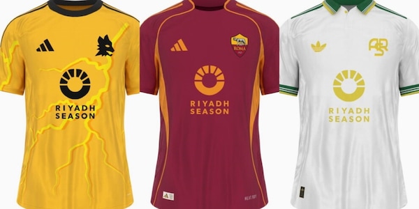 Roma, le indiscrezioni sulle nuove maglie 2025/26: spuntano fulmini, dettagli arancioni e il colore verde-oro