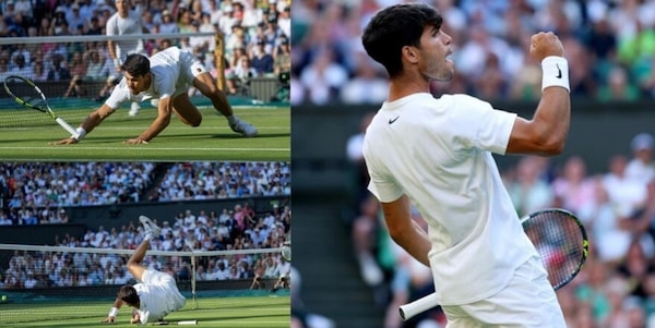 Incredibile Alcaraz a Wimbledon: fa punto mentre lancia la racchetta, poi il gesto al pubblico che impazzisce