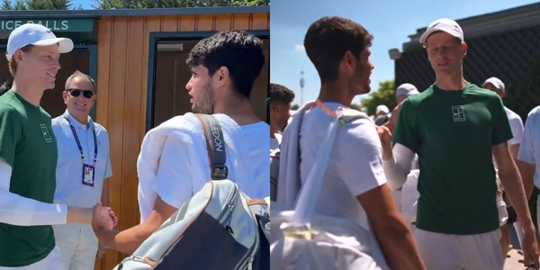 Sinner e Alcaraz, incontro prima della finale: il divertente siparietto andato in scena a Wimbledon
