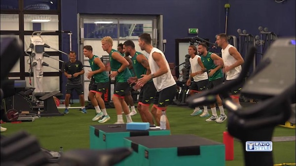Lazio, esercizi in palestra per gli uomini di Sarri
