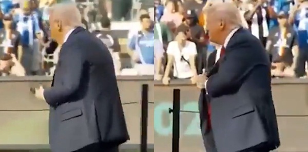 Trump, scivolone in diretta tv durante il Mondiale per Club: si prende una medaglia e... Le telecamere riprendono tutto