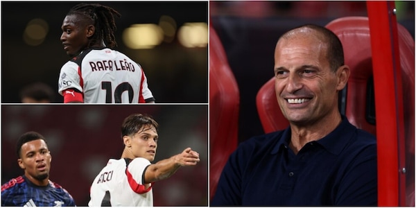Milan, inizia contro l'Arsenal la nuova era Allegri: Leao centravanti e capitano, esordio per Ricci
