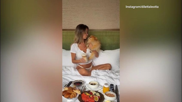 Diletta Leotta, colazione a letto con un amico