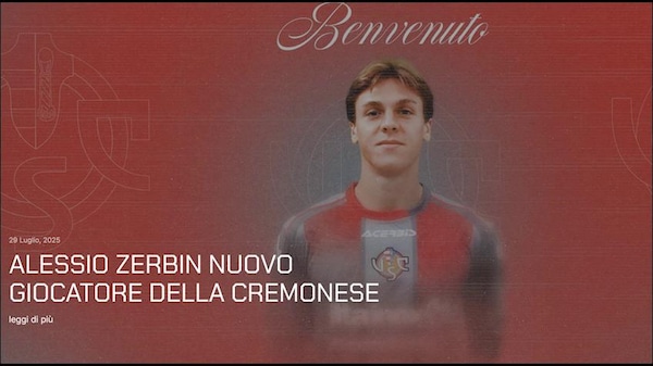 Napoli, Zerbin va in prestito alla Cremonese