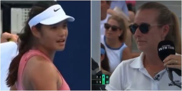 Raducanu distratta dal pianto di un bambino, chiede l’intervento dell’arbitro: che se la ride...