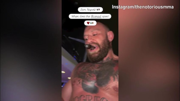 Conor McGregor, la musica di Nino D'Angelo e l'urlo: "Forza Napoli"