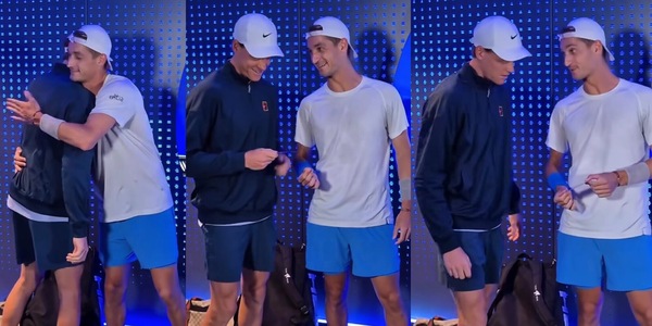 Pazzesco Atmane, regalo a sorpresa a Sinner nel tunnel di Cincinnati prima della semifinale
