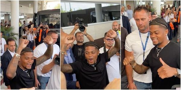 Bailey show, che entusiasmo all'arrivo a Roma: festa e selfie con i tifosi