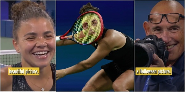 Paolini sembra indossare una maschera di Halloween: la foto dagli Us Open fa il giro del mondo