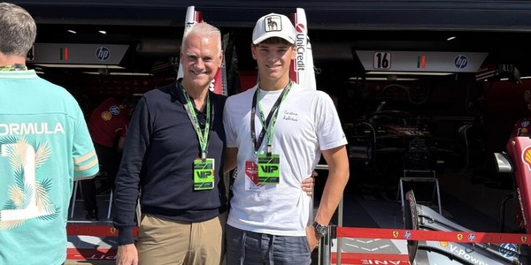 F1, il ministro Zangrillo a Monza con il figlio Francesco