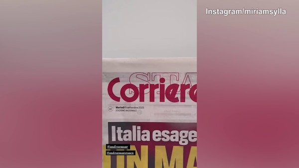 Miriam Sylla in copertina sul Corriere dello Sport per celebrare il trionfo Mondiale