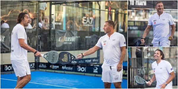 Toni e Totti, Turchia pazza per i campioni del 2006 che giocano a padel