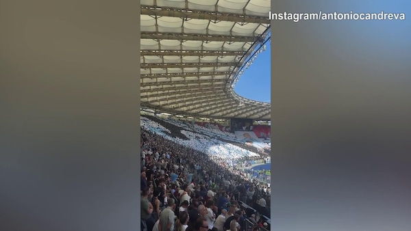 Lazio-Roma, Candreva all'Olimpico per sostenere i biancocelesti
