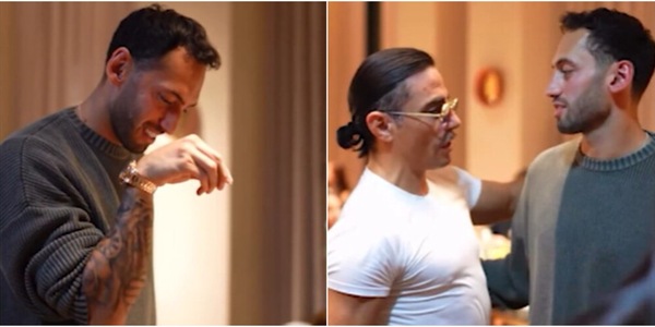 Inter, Calhanoglu a cena da Salt Bae: la famosa spolverata del sale è virale