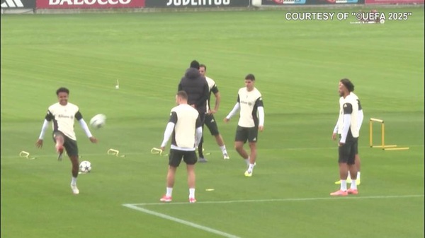 Juventus, Tudor e la squadra in campo alla Continassa verso il Real Madrid