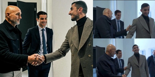 Spalletti e il siparietto con Perin: "Una giratina su questa giacchetta..."