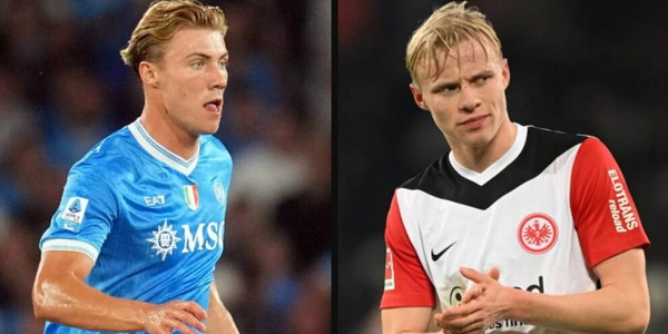 Napoli-Eintracht senza "derby": out il fratello di Hojlund
