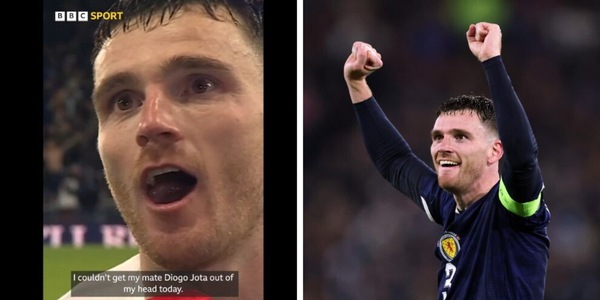 Robertson ai Mondiali con la Scozia, il pianto per Diogo Jota commuove tutti: "Sono a pezzi"