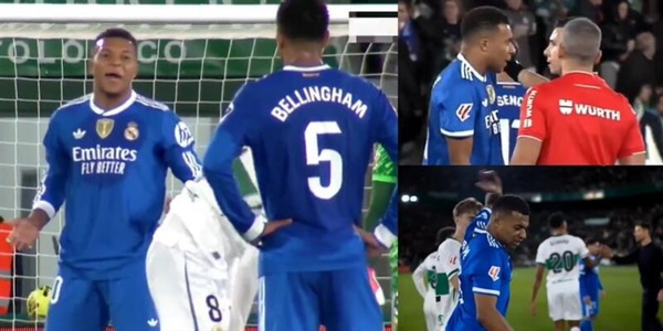 Le frasi "rubate" di Mbappé a Bellingham e all'arbitro durante Elche-Real Madrid