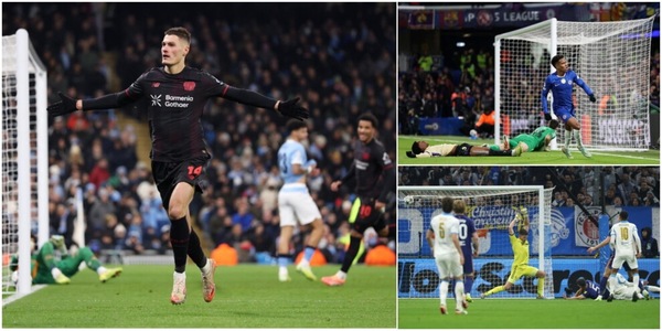 Champions League, crollo City con il Leverkusen. Show del Chelsea, rimonta Marsiglia