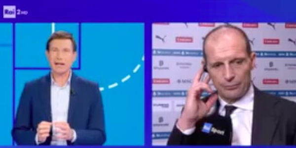 Allegri si arrabbia in diretta tv: "Cominciate voi a smettere di parlare di arbitri..."