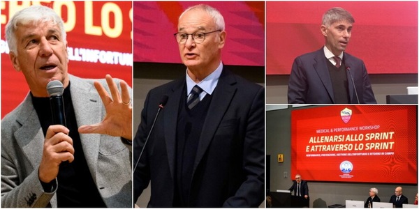Ranieri, Gasperini e Massara al primo workshop per lo staff sanitario e atletico della Roma