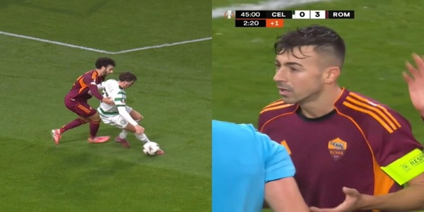 Roma, rigore molto dubbio per il Celtic: forti proteste di Hermoso ed El Shaarawy