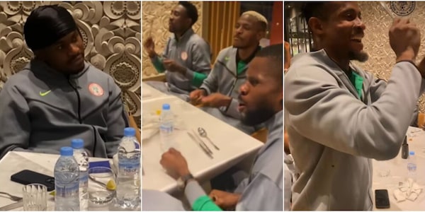 Osimhen tiene il tempo con forchetta e cucchiaio a tavola prima dell'esordio della Nigeria in Coppa d'Africa
