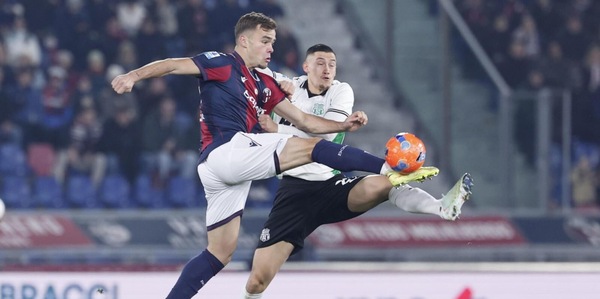 Il Sassuolo frena il Bologna: Muharemovic risponde a Fabbian