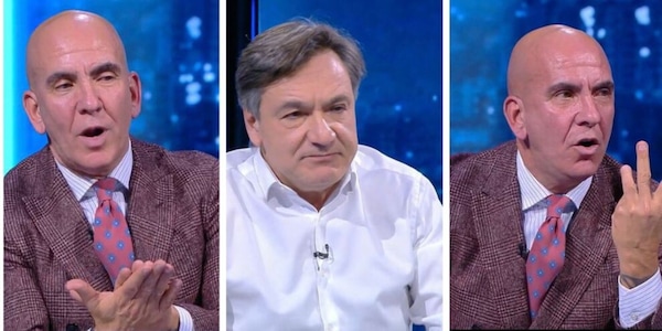Di Canio, scintille sul gol di Scalvini contro la Roma: “Proteste scandalose". Caressa reagisce così